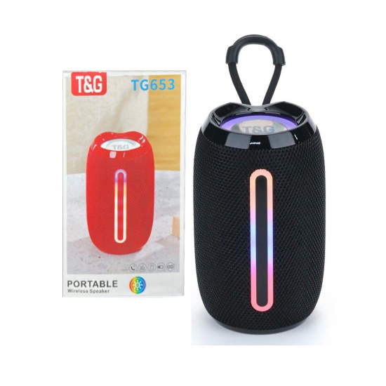 T&G WIRELESS SPEAKER TG-653 FM/AUX/USB BLACK